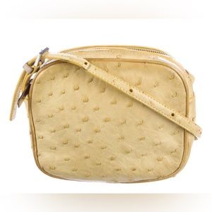 The Dow Twin Two Bag in Lizard and Ostrich Yellow